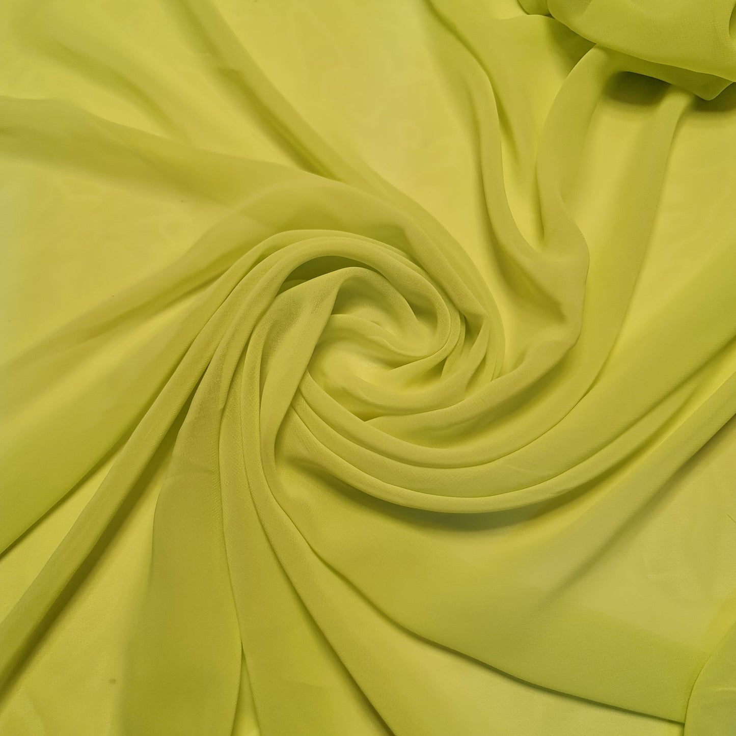 Sheer Poly Crepe Chiffon Fabric – Semi-Transparent, Lightweight 44" Wide for Dress, Draping & Craft