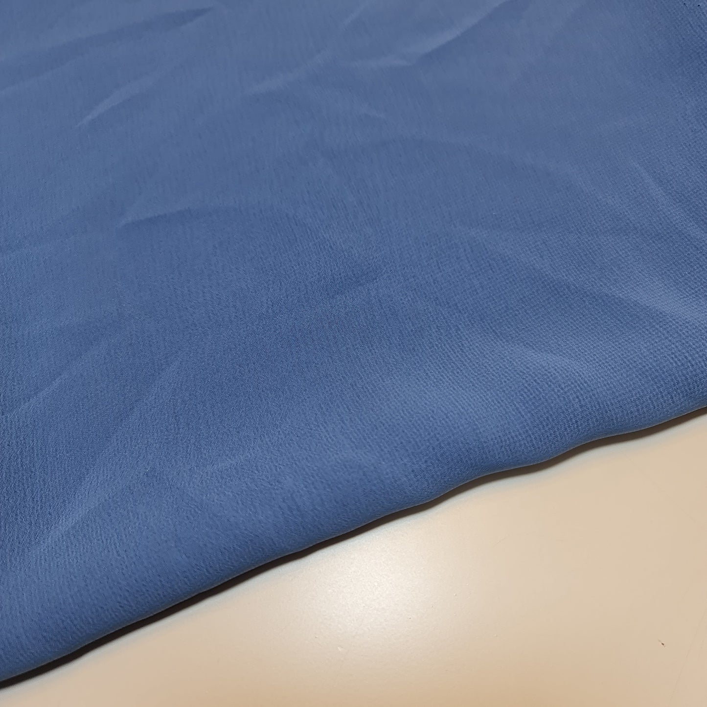 Sheer Poly Crepe Chiffon Fabric – Semi-Transparent, Lightweight 44" Wide for Dress, Draping & Craft
