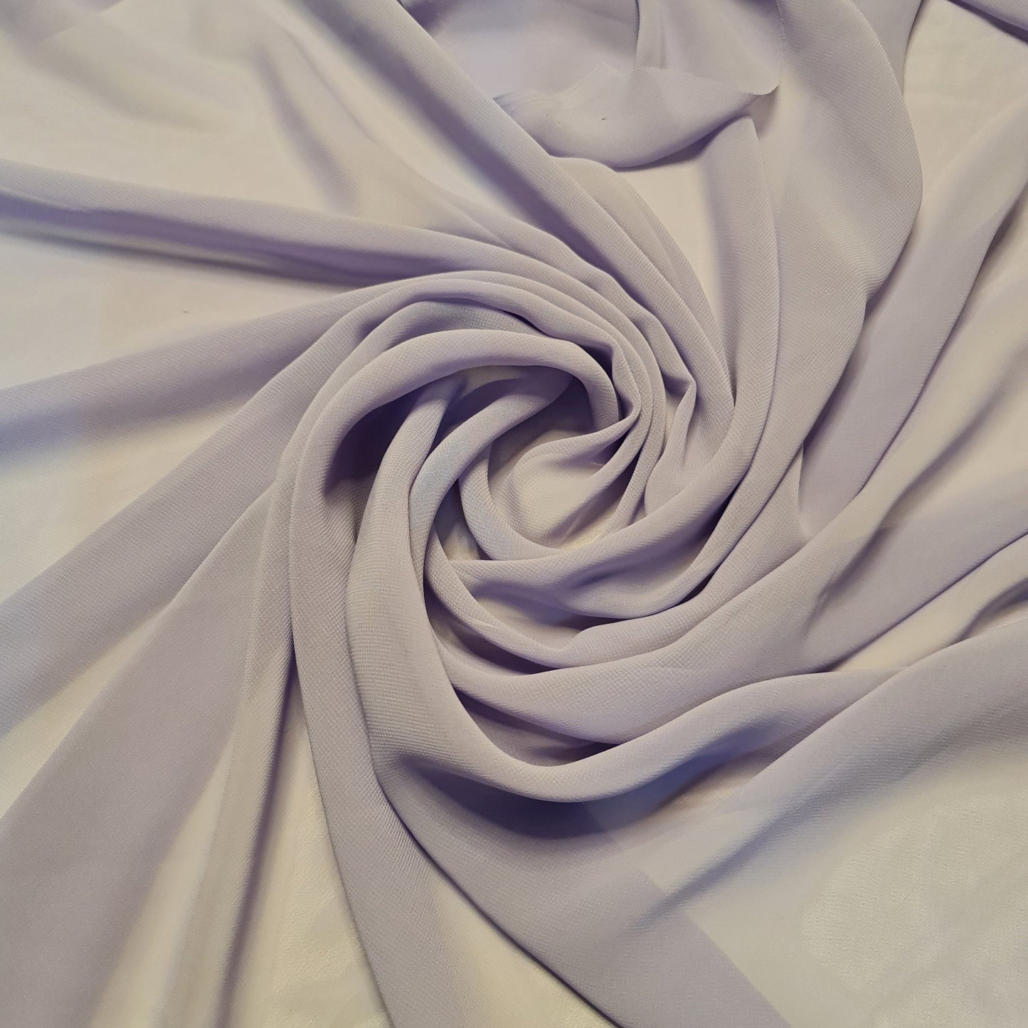 Sheer Poly Crepe Chiffon Fabric – Semi-Transparent, Lightweight 44" Wide for Dress, Draping & Craft