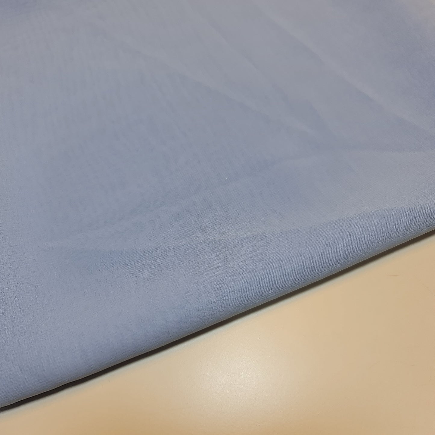 Sheer Poly Crepe Chiffon Fabric – Semi-Transparent, Lightweight 44" Wide for Dress, Draping & Craft