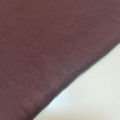 Sheer Poly Crepe Chiffon Fabric – Semi-Transparent, Lightweight 44" Wide for Dress, Draping & Craft