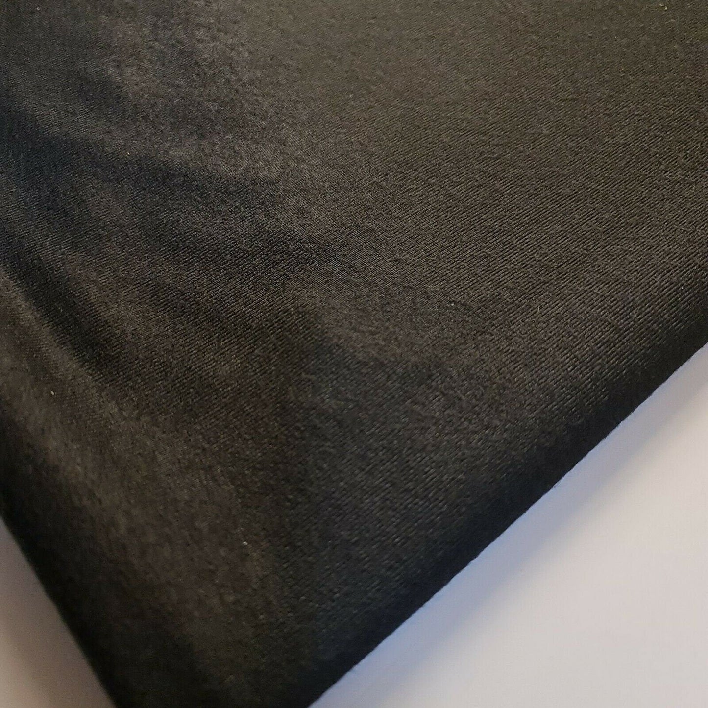 Black Brushed Viscose Sweatshirt & T-Shirt Jersey Fabric – Hoodie, School & Dress Material, 58" Wide