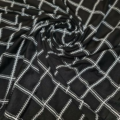 Cotton & Viscose Jersey Stretch Knit Fabric for Baby Grow, Dresses & T-Shirt Sewing