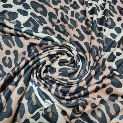 Printed ITY Jersey Fabric – 58" Wide Nylon Lycra 4-Way Stretch Spandex for Dresses & Swimwear