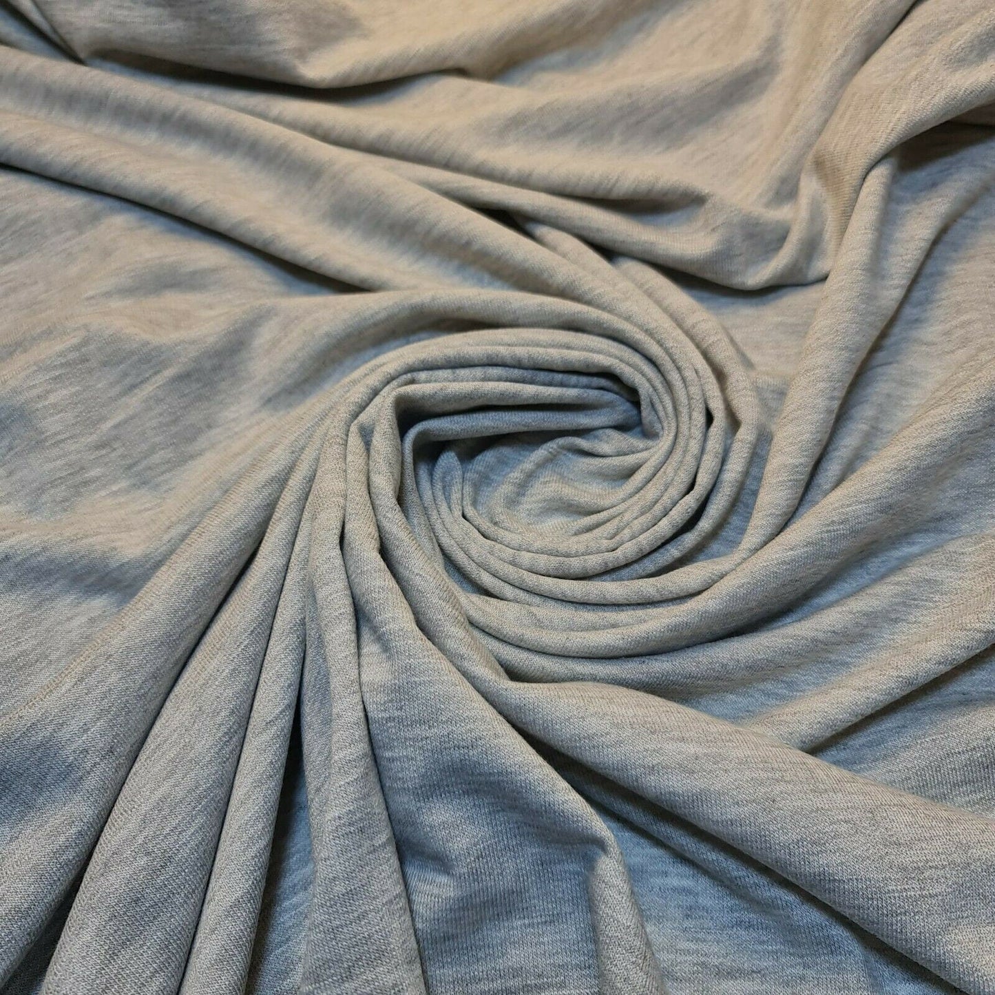 Solid Plain French Terry Loopback Jersey Fabric – 58" Wide By the Meter for Apparel & Sewing Projects