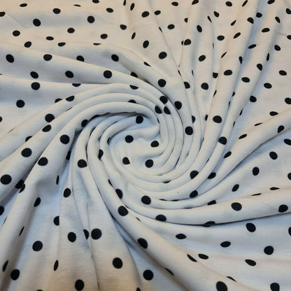 Cotton & Viscose Jersey Stretch Knit Fabric for Baby Grow, Dresses & T-Shirt Sewing