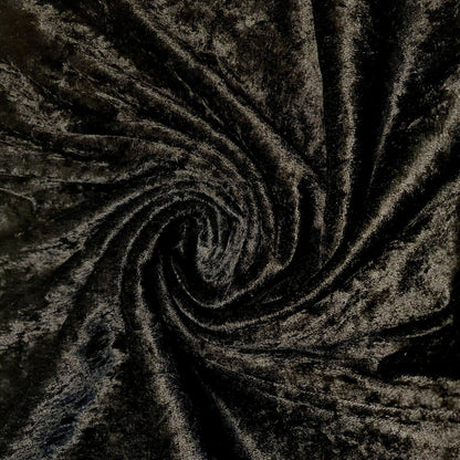 Crushed Velvet Stretch Velour Fabric – 58" Wide Plain Solid Colours Premium Material for Dresses, Crafts Projects