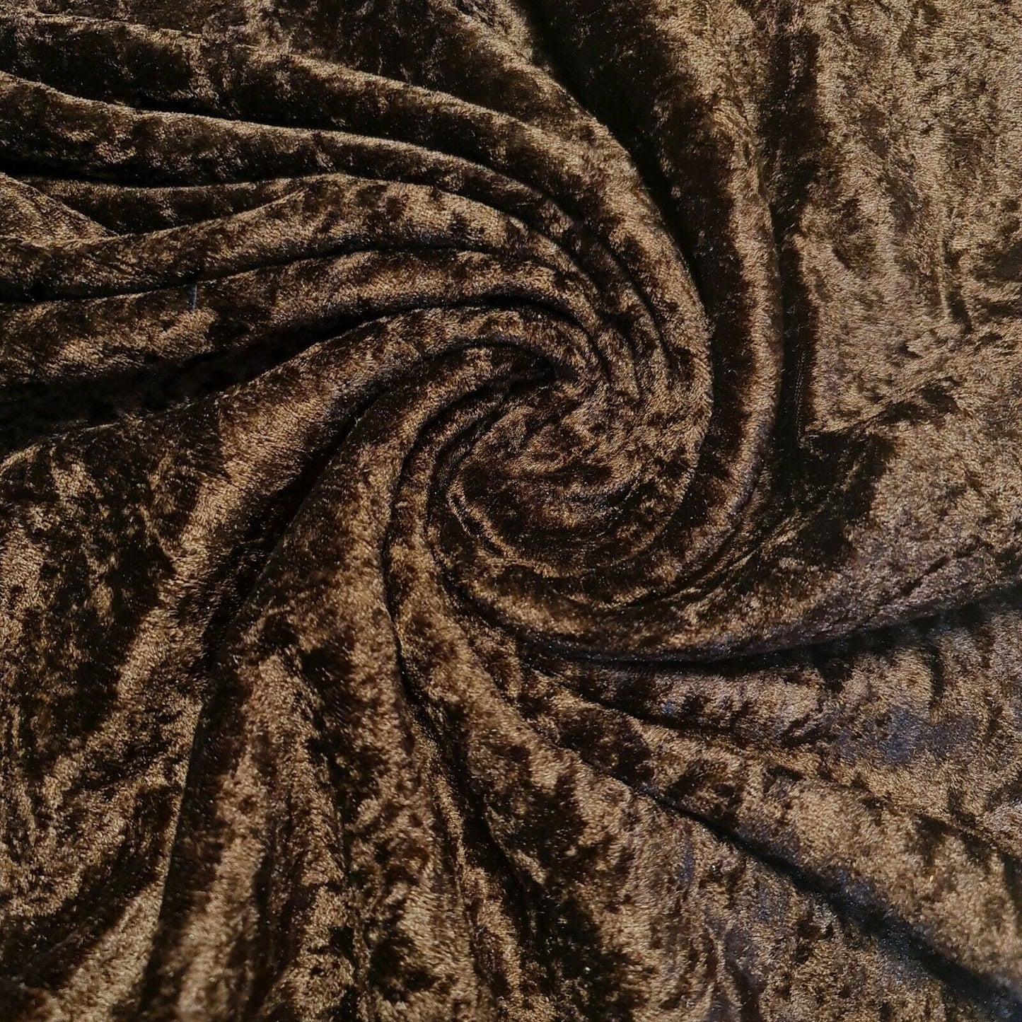 Crushed Velvet Stretch Velour Fabric – 58" Wide Plain Solid Colours Premium Material for Dresses, Crafts Projects