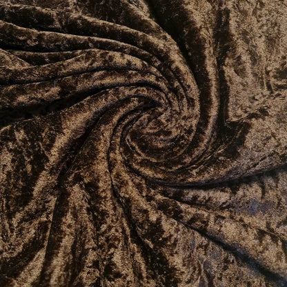 Crushed Velvet Stretch Velour Fabric – 58" Wide Plain Solid Colours Premium Material for Dresses, Crafts Projects