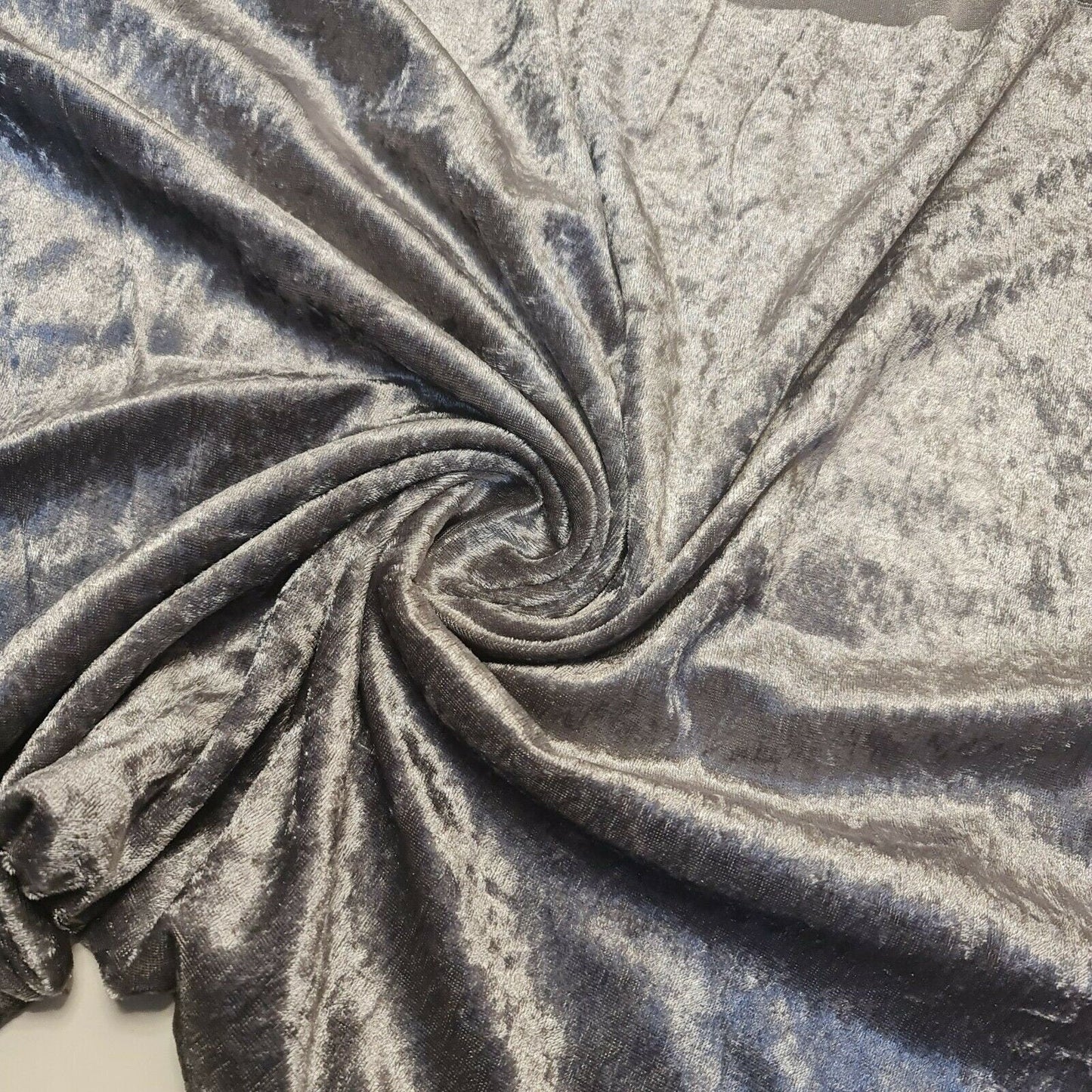 Crushed Velvet Stretch Velour Fabric – 58" Wide Plain Solid Colours Premium Material for Dresses, Crafts Projects