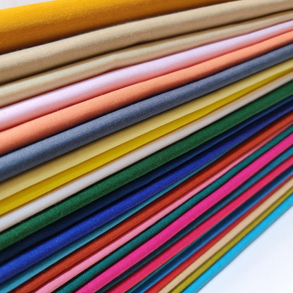 100% Cotton Voile / Rubia Cambric Mercerised Fabric – 90 cm Wide Plain Material for Dressmaking, Lining & Crafts