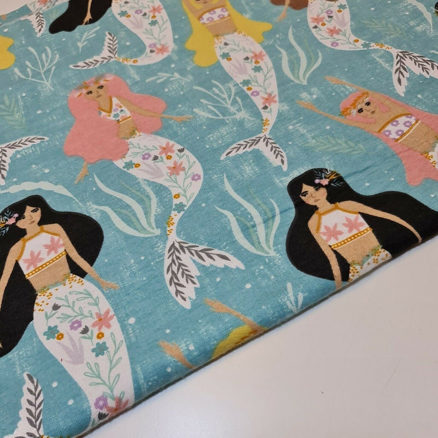 100% Cotton Brushed Flannel Winceyette Fabric – 44" Wide Printed Material for Quilting & Sewing Projects
