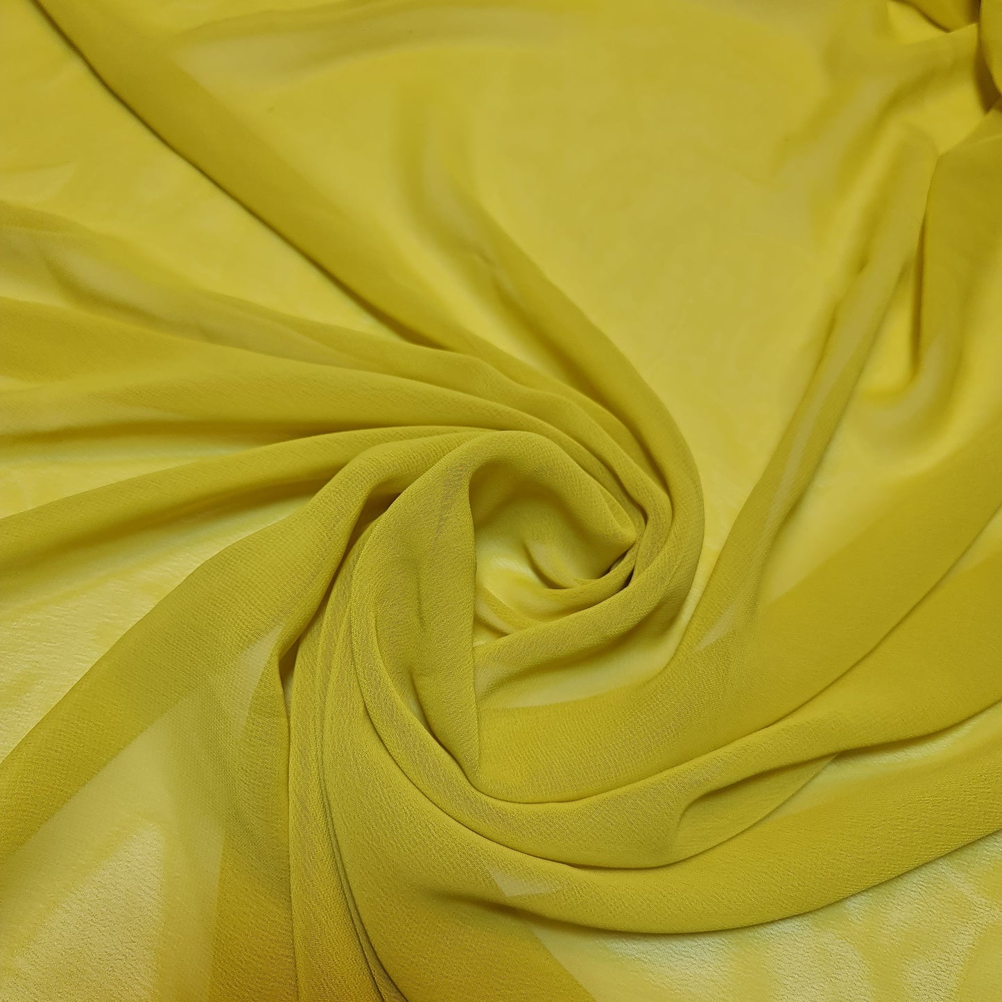 Sheer Poly Crepe Chiffon Fabric – Semi-Transparent, Lightweight 44" Wide for Dress, Draping & Craft