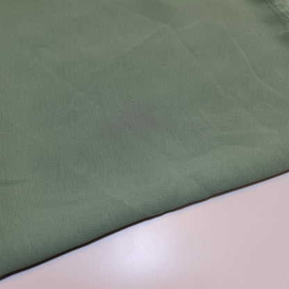 Sheer Poly Crepe Chiffon Fabric – Semi-Transparent, Lightweight 44" Wide for Dress, Draping & Craft