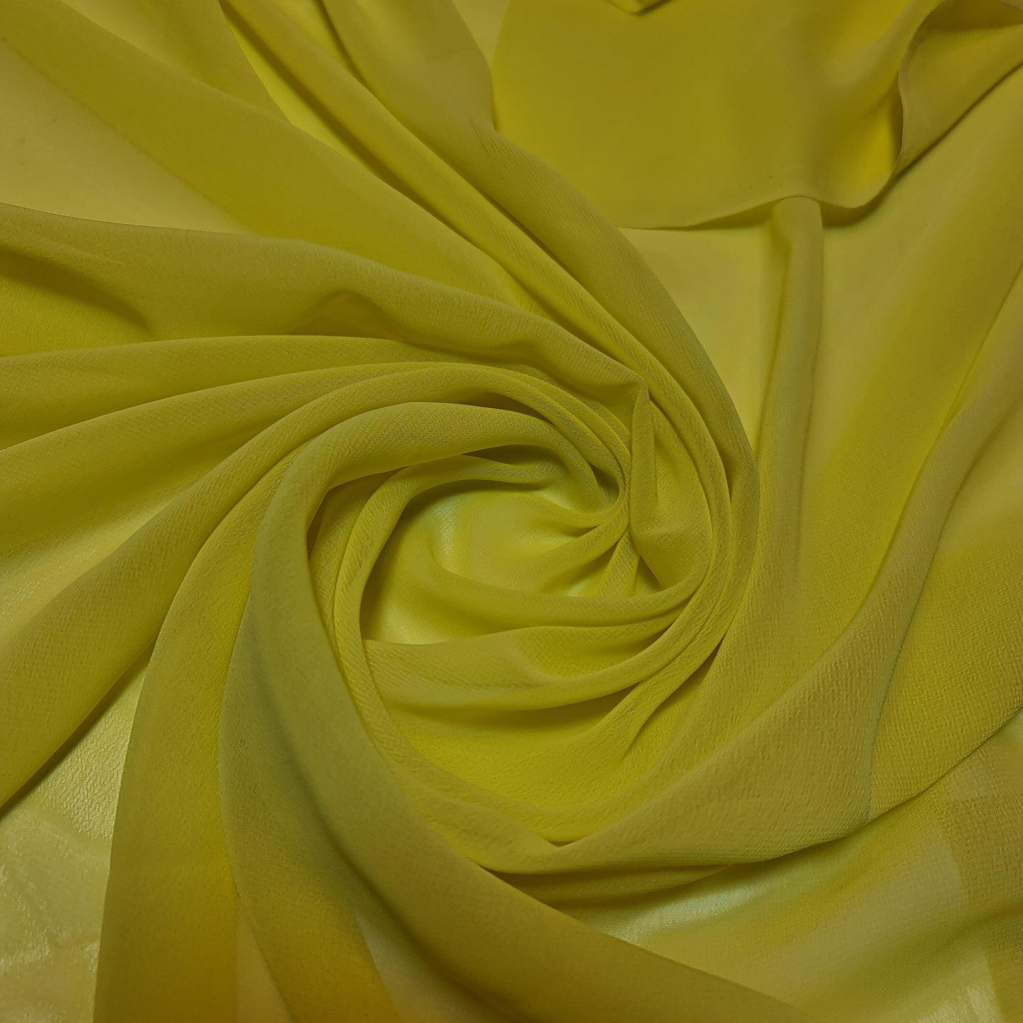 Sheer Poly Crepe Chiffon Fabric – Semi-Transparent, Lightweight 44" Wide for Dress, Draping & Craft