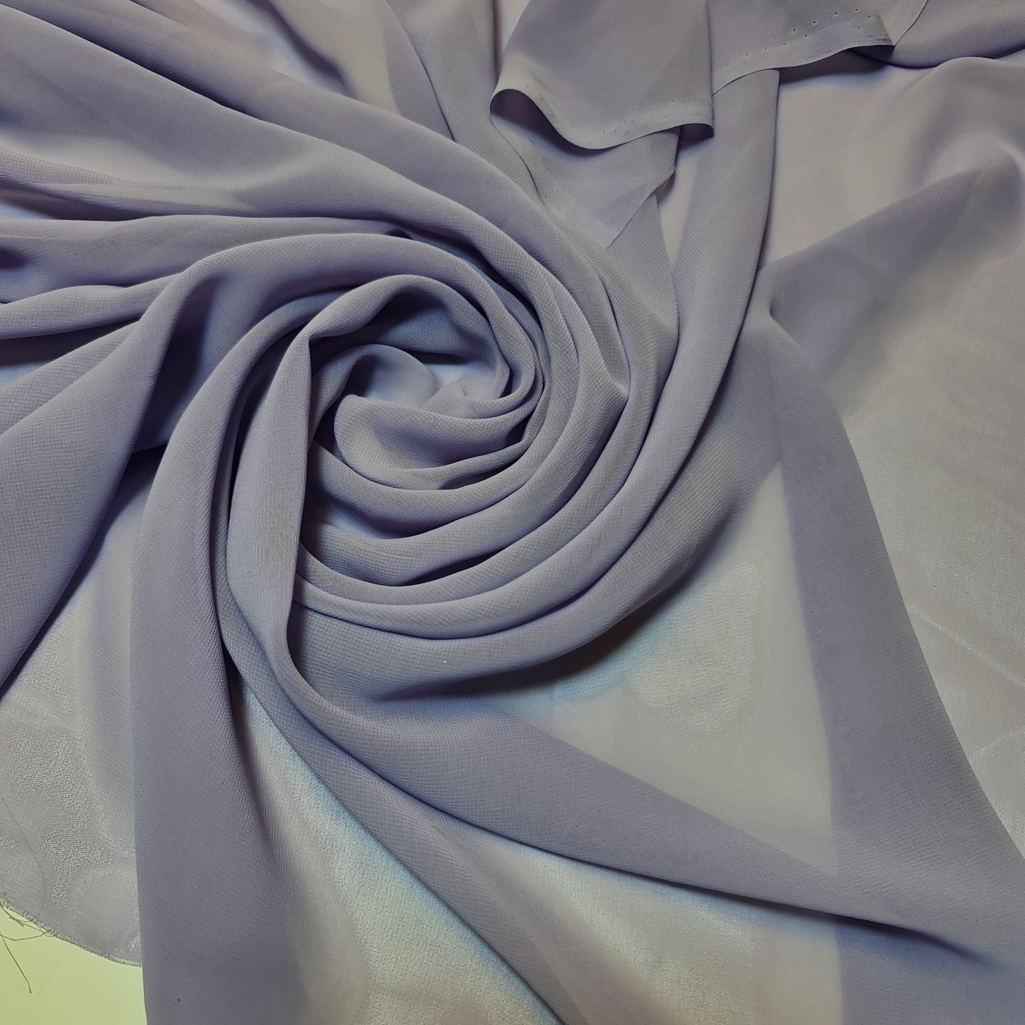 Sheer Poly Crepe Chiffon Fabric – Semi-Transparent, Lightweight 44" Wide for Dress, Draping & Craft