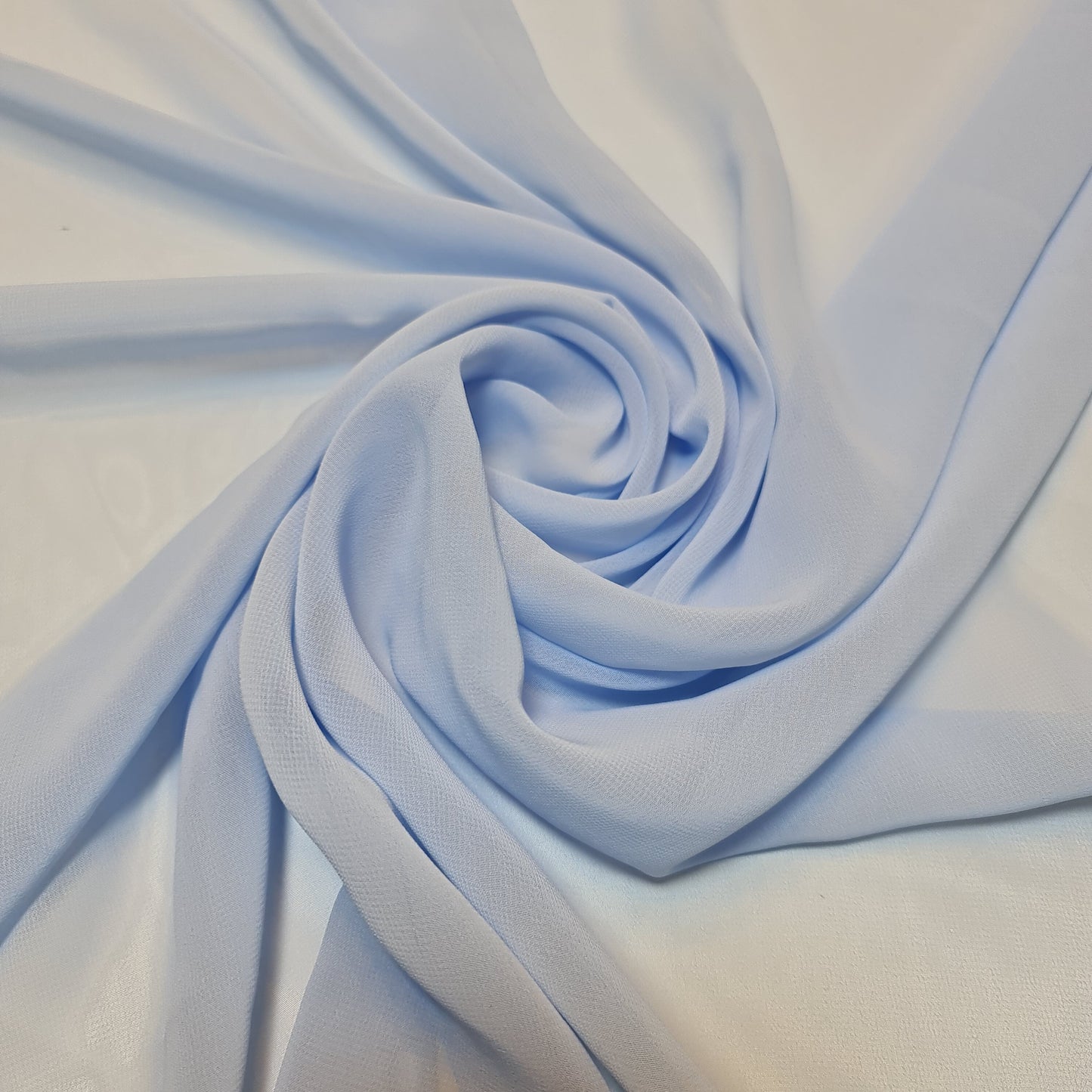 Sheer Poly Crepe Chiffon Fabric – Semi-Transparent, Lightweight 44" Wide for Dress, Draping & Craft
