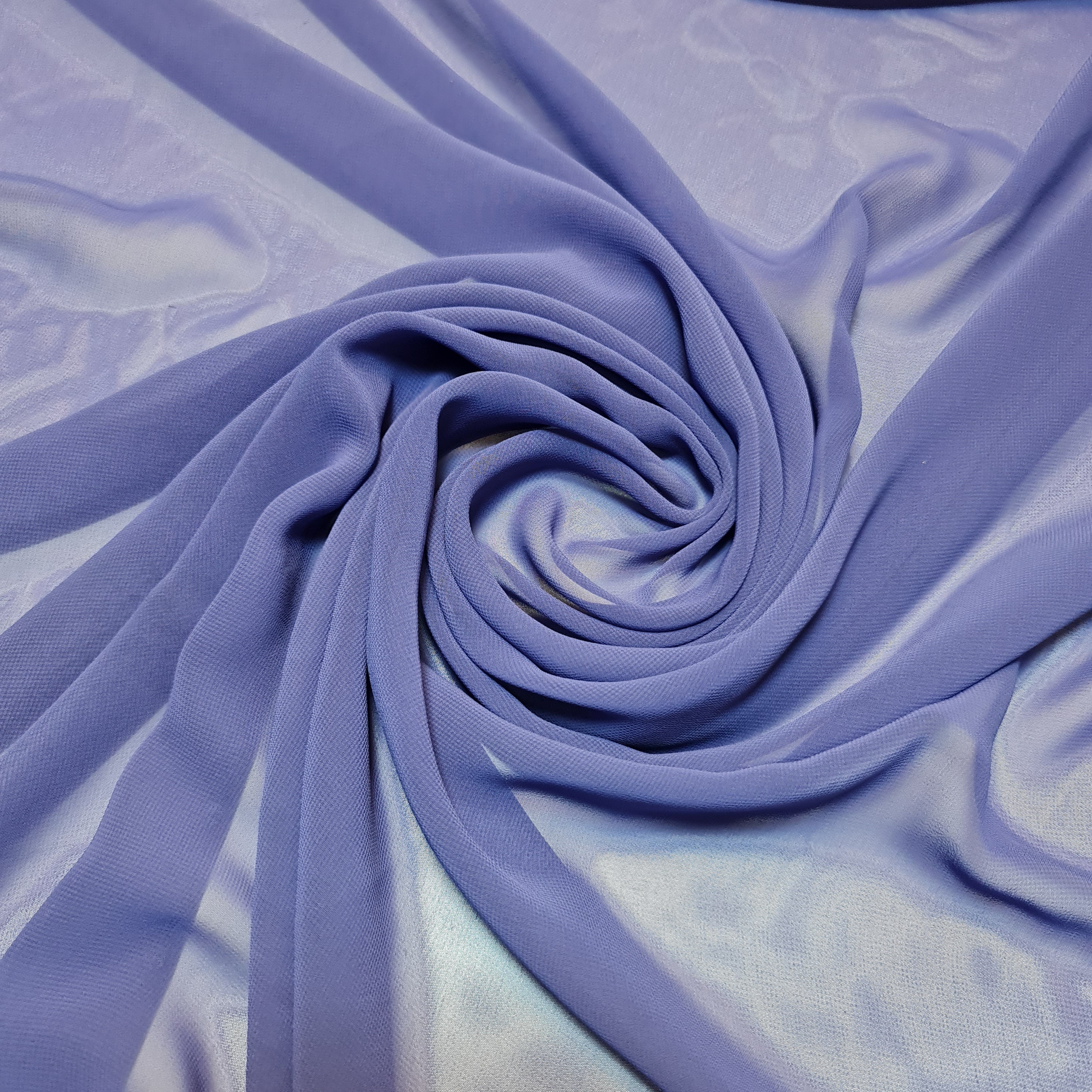 Sheer Poly Crepe Chiffon Fabric – Semi-Transparent, Lightweight 44