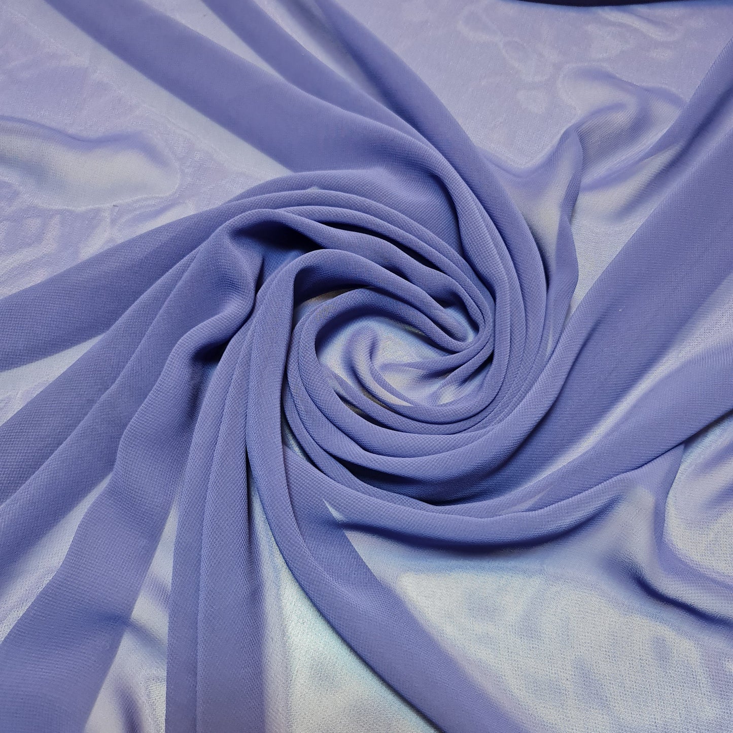 Sheer Poly Crepe Chiffon Fabric – Semi-Transparent, Lightweight 44" Wide for Dress, Draping & Craft