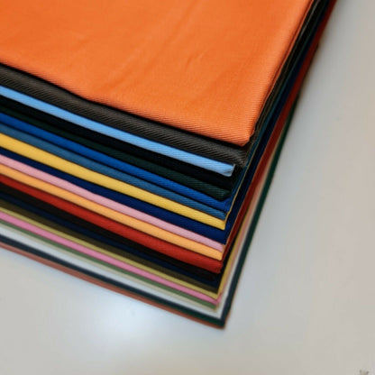 Plain Thick 100% Cotton Drill Fabric – 58" Wide Workwear, Dress, Twill & Craft Material – Sold by the Meter
