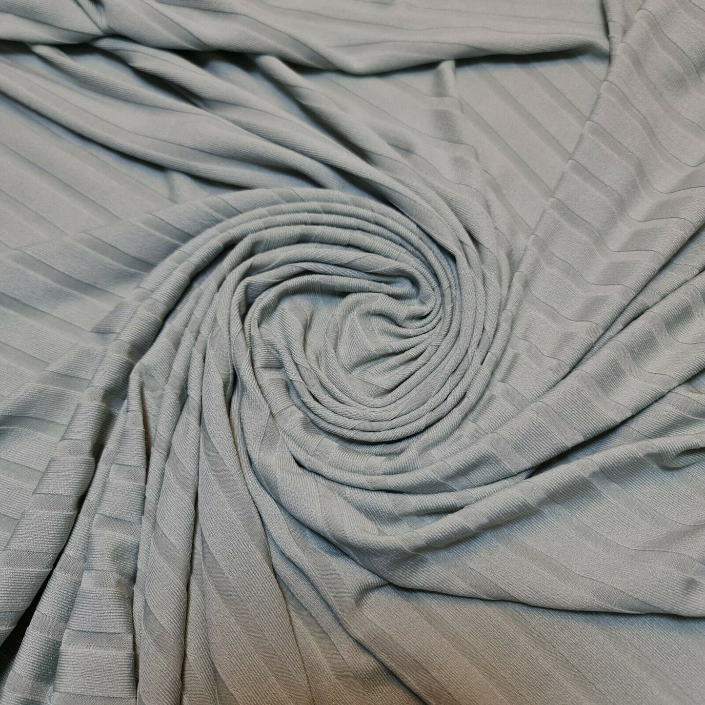 Ribbed Stretch Jersey Fabric – 58" Wide Viscose Polyester Spandex Blend – 4-Way Stretch Dress & Craft Material by the Metre