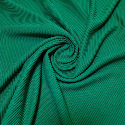 Ribbed Stretch Jersey Fabric – 58" Wide Viscose Polyester Spandex Blend – 4-Way Stretch Dress & Craft Material by the Metre