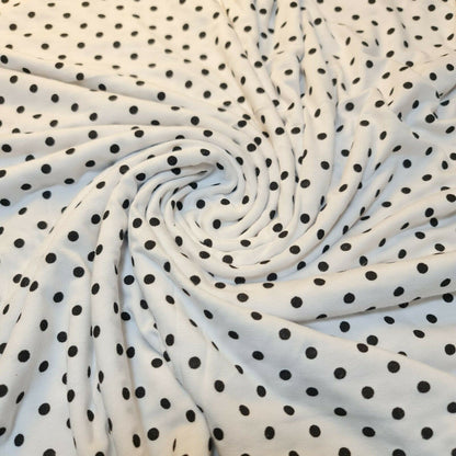 Cotton & Viscose Jersey Stretch Knit Fabric for Baby Grow, Dresses & T-Shirt Sewing