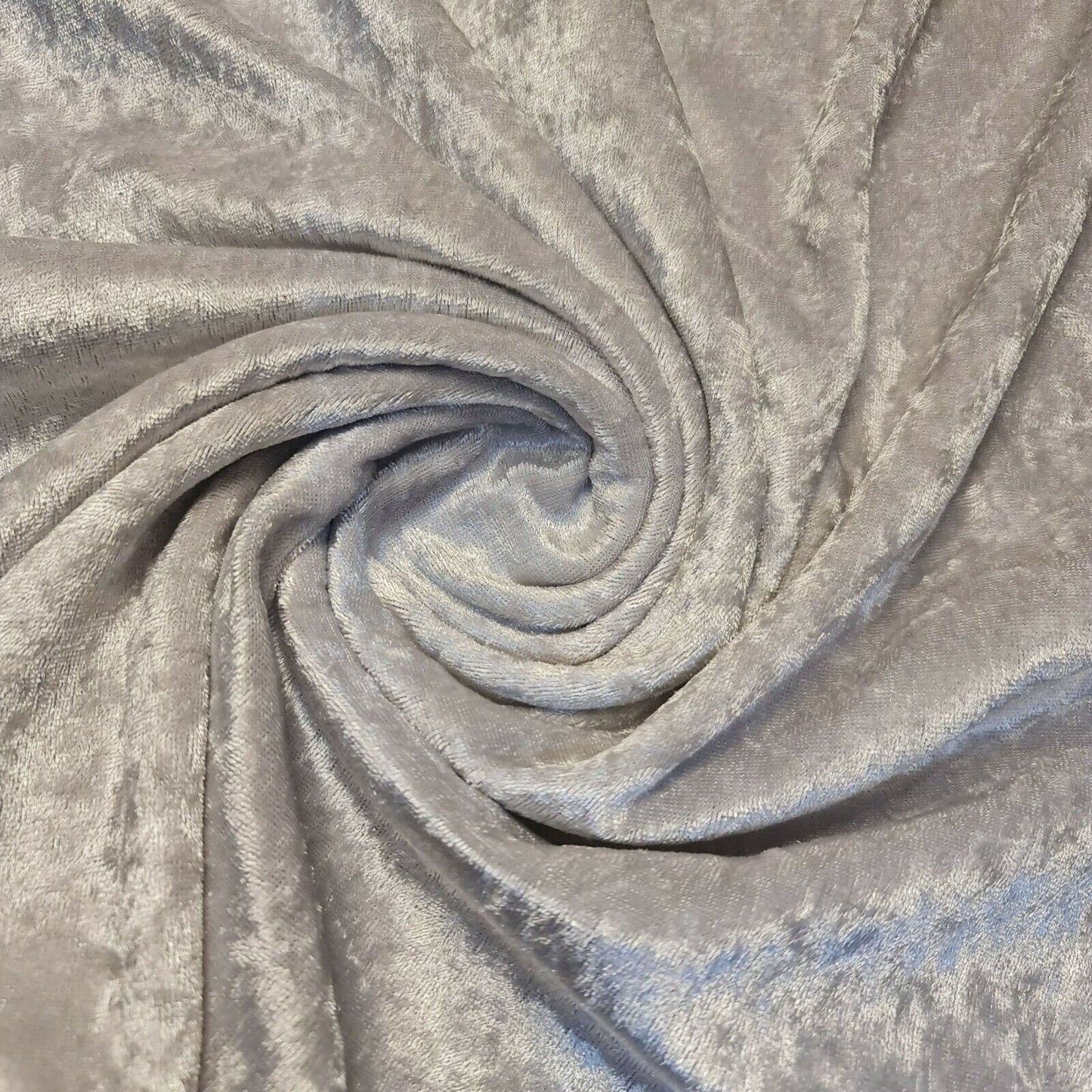 Crushed Velvet Stretch Velour Fabric – 58" Wide Plain Solid Colours Premium Material for Dresses, Crafts Projects