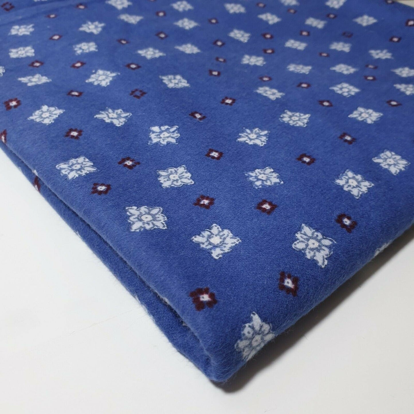 100% Cotton Brushed Flannel Winceyette Fabric – 44" Wide Printed Material for Quilting & Sewing Projects