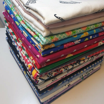 100% Cotton Brushed Flannel Winceyette Fabric – 44" Wide Printed Material for Quilting & Sewing Projects