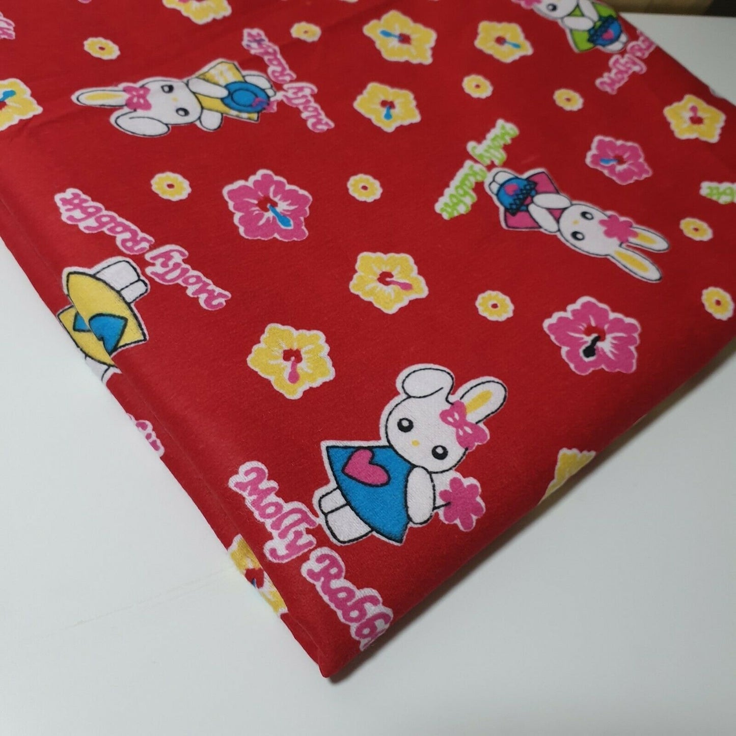 100% Cotton Brushed Flannel Winceyette Fabric – 44" Wide Printed Material for Quilting & Sewing Projects