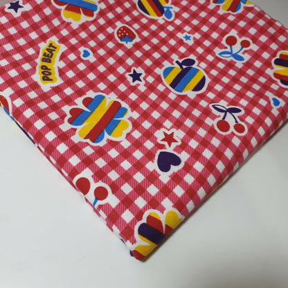 100% Cotton Brushed Flannel Winceyette Fabric – 44" Wide Printed Material for Quilting & Sewing Projects