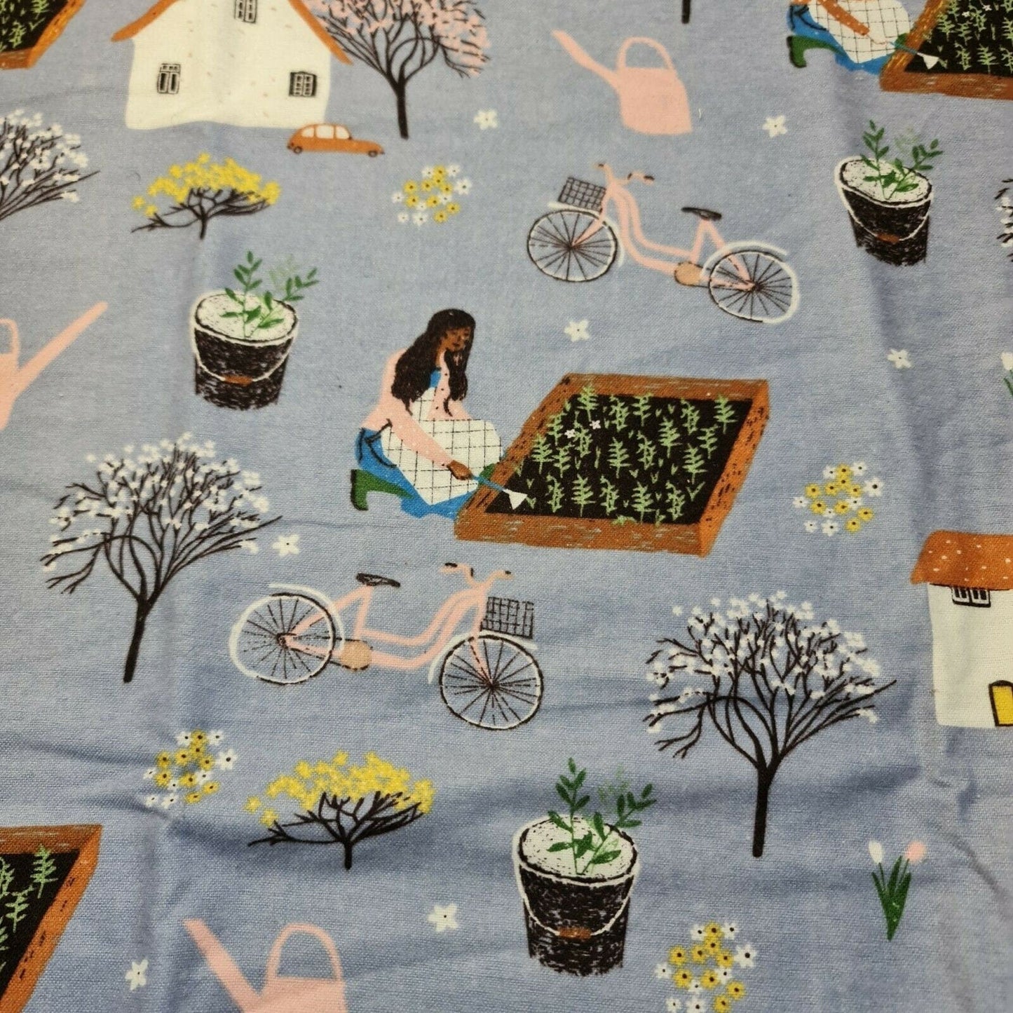 100% Cotton Brushed Flannel Winceyette Fabric – 44" Wide Printed Material for Quilting & Sewing Projects