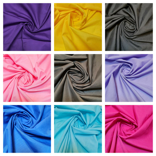 Christmas Fabric XMAS Prints & Plain Polycotton Fabric Poplin Costume Lining