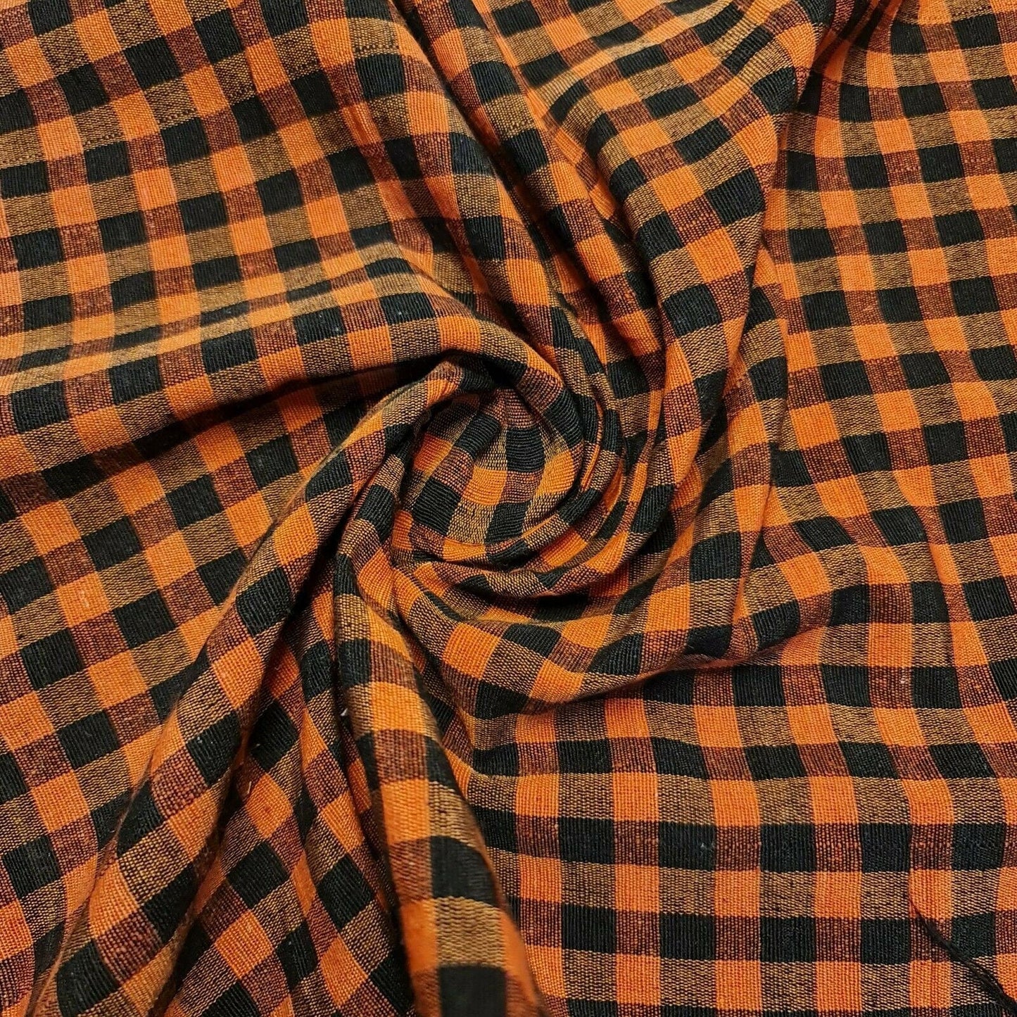 Gingham Woven Cotton Fabric – 1/8" Plaid Check – 100% Cotton – 36" (91cm) Wide