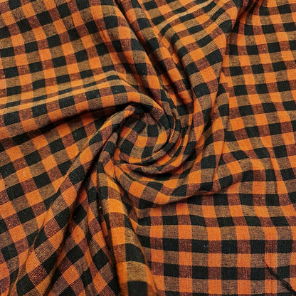 Gingham Woven Cotton Fabric – 1/8" Plaid Check – 100% Cotton – 36" (91cm) Wide