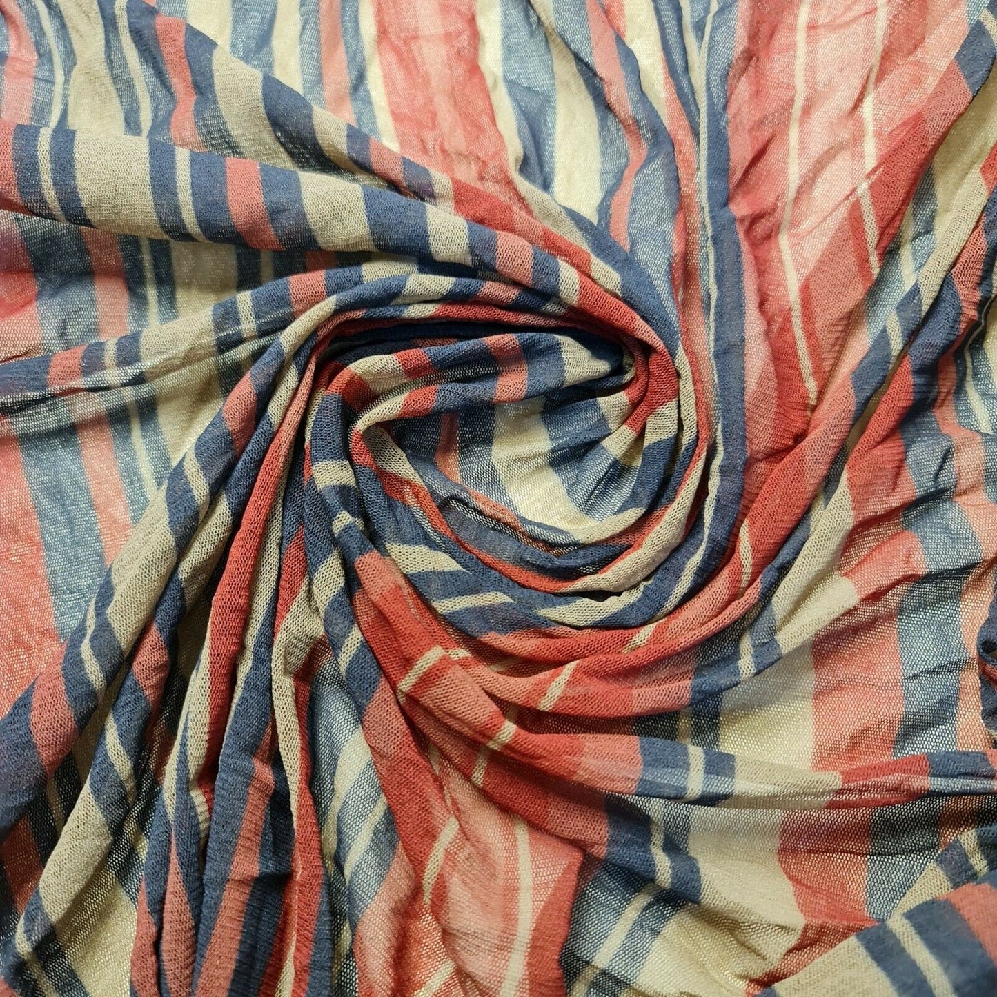 Power Net Fabric – 58" Wide Premium Printed Sheer 4-Way Stretch Mesh Dress Material