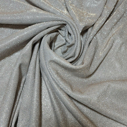 Shimmer Moonlight Stretch Glitter Nylon Fabric – 58" Wide Stardust Backdrop, Dress & Craft Material