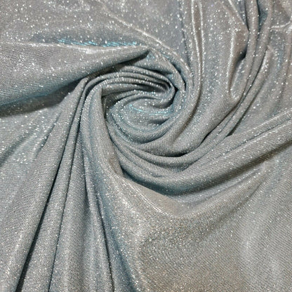 Shimmer Moonlight Stretch Glitter Nylon Fabric – 58" Wide Stardust Backdrop, Dress & Craft Material