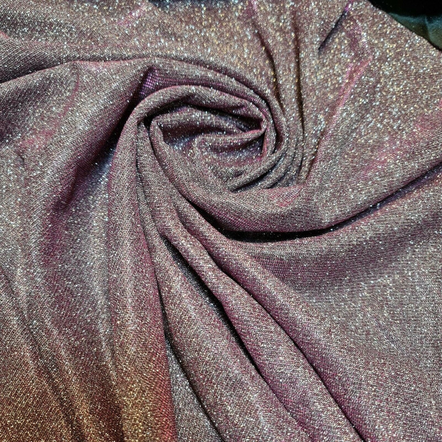Shimmer Moonlight Stretch Glitter Nylon Fabric – 58" Wide Stardust Backdrop, Dress & Craft Material