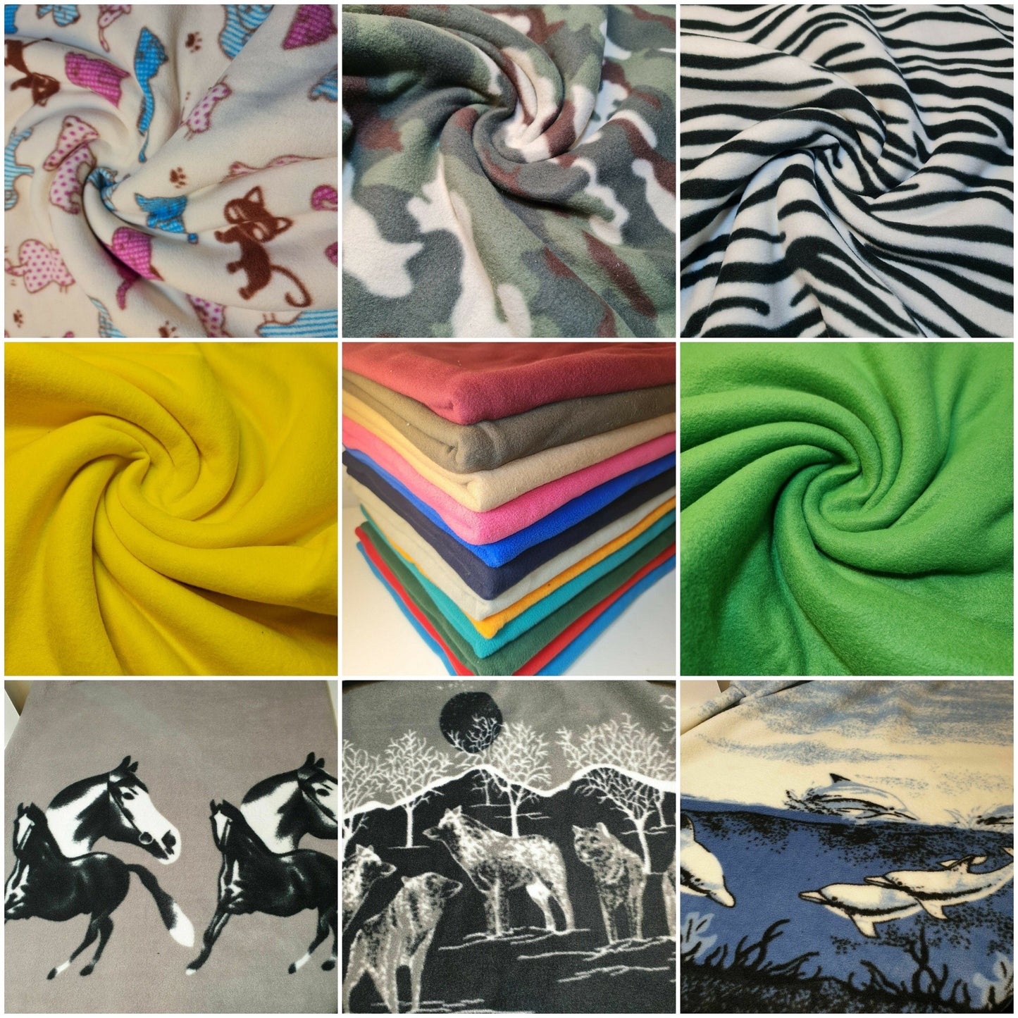 Polar Fleece Fabric – 58" Wide Premium Anti-Pill Soft Warm Material in Solid & Printed Designs