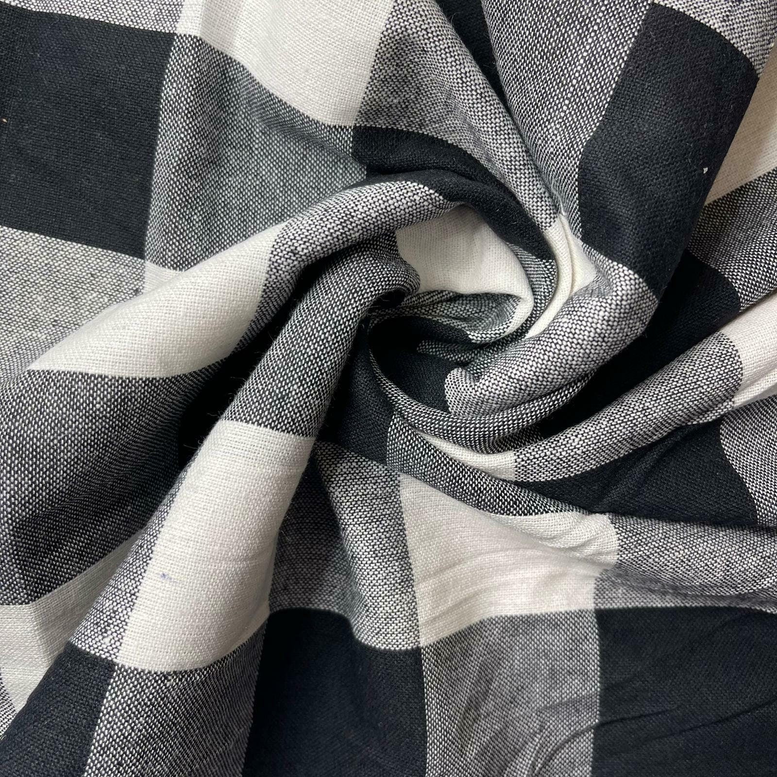 Premium 100% Cotton Gingham Khadi Handloom Fabric – 2