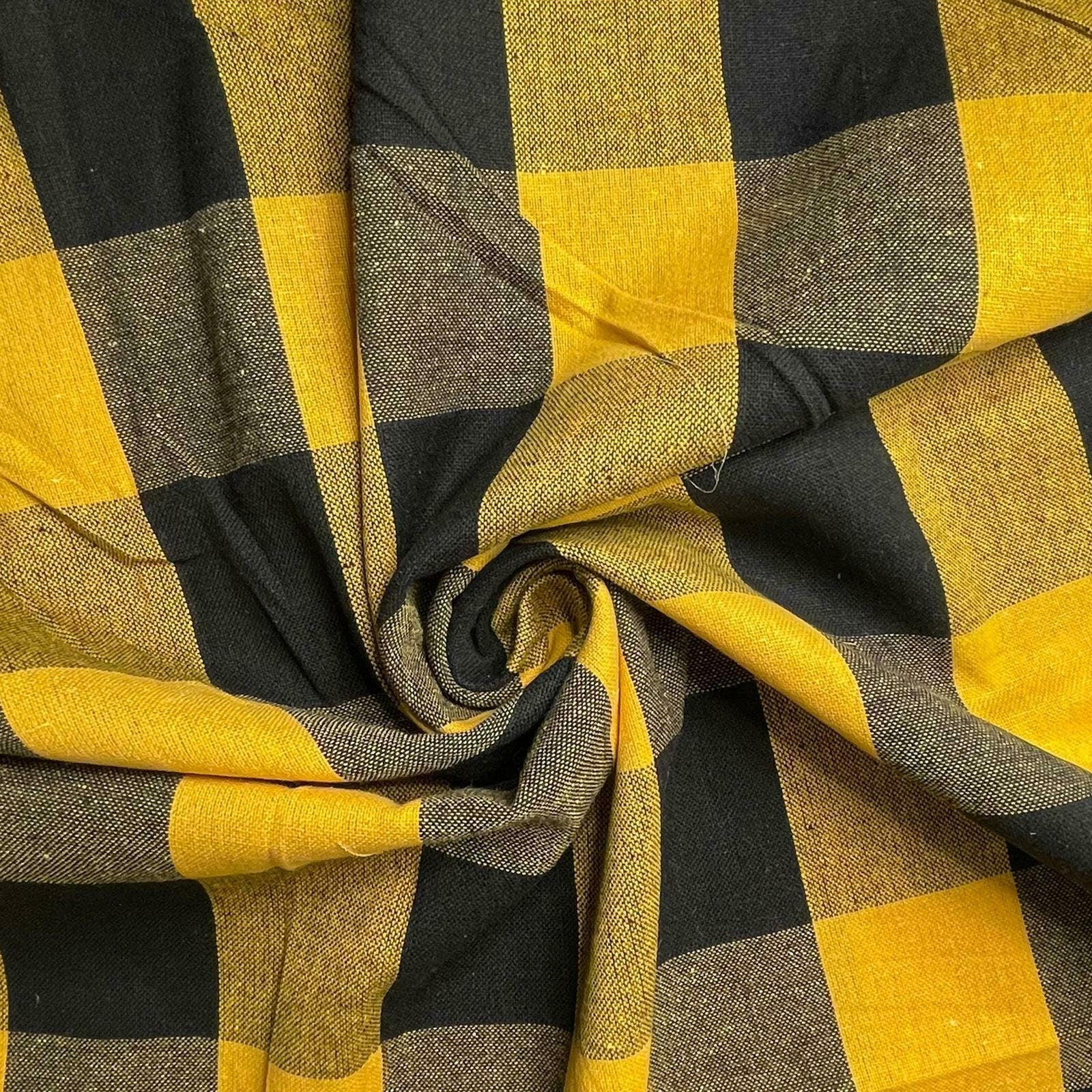 Premium 100% Cotton Gingham Khadi Handloom Fabric – 2