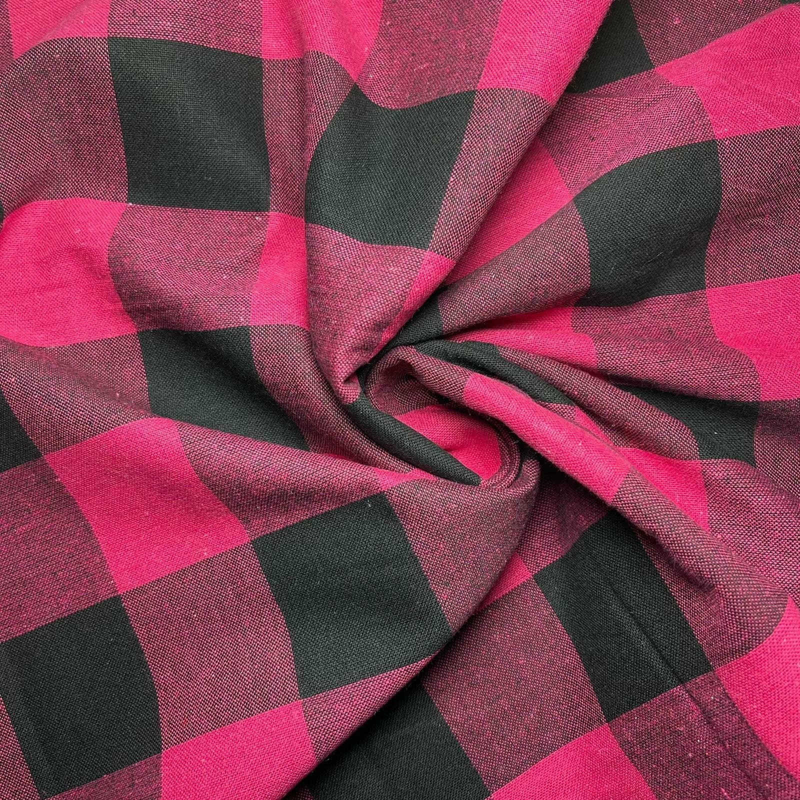 Premium 100% Cotton Gingham Khadi Handloom Fabric – 2