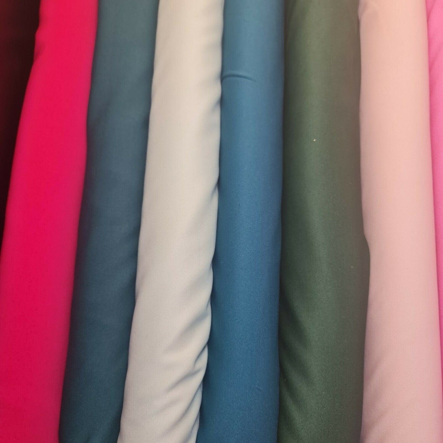 Scuba Crepe 4-Way Stretch Fabric | Solid Colors Elastane Jersey for Dresses & Crafts