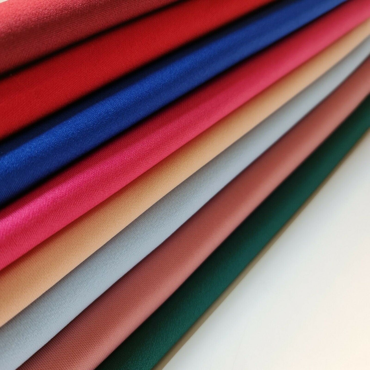 Scuba Crepe 4-Way Stretch Fabric | Solid Colors Elastane Jersey for Dresses & Crafts