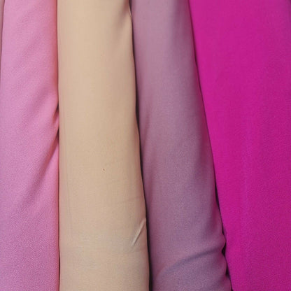 Scuba Crepe 4-Way Stretch Fabric | Solid Colors Elastane Jersey for Dresses & Crafts