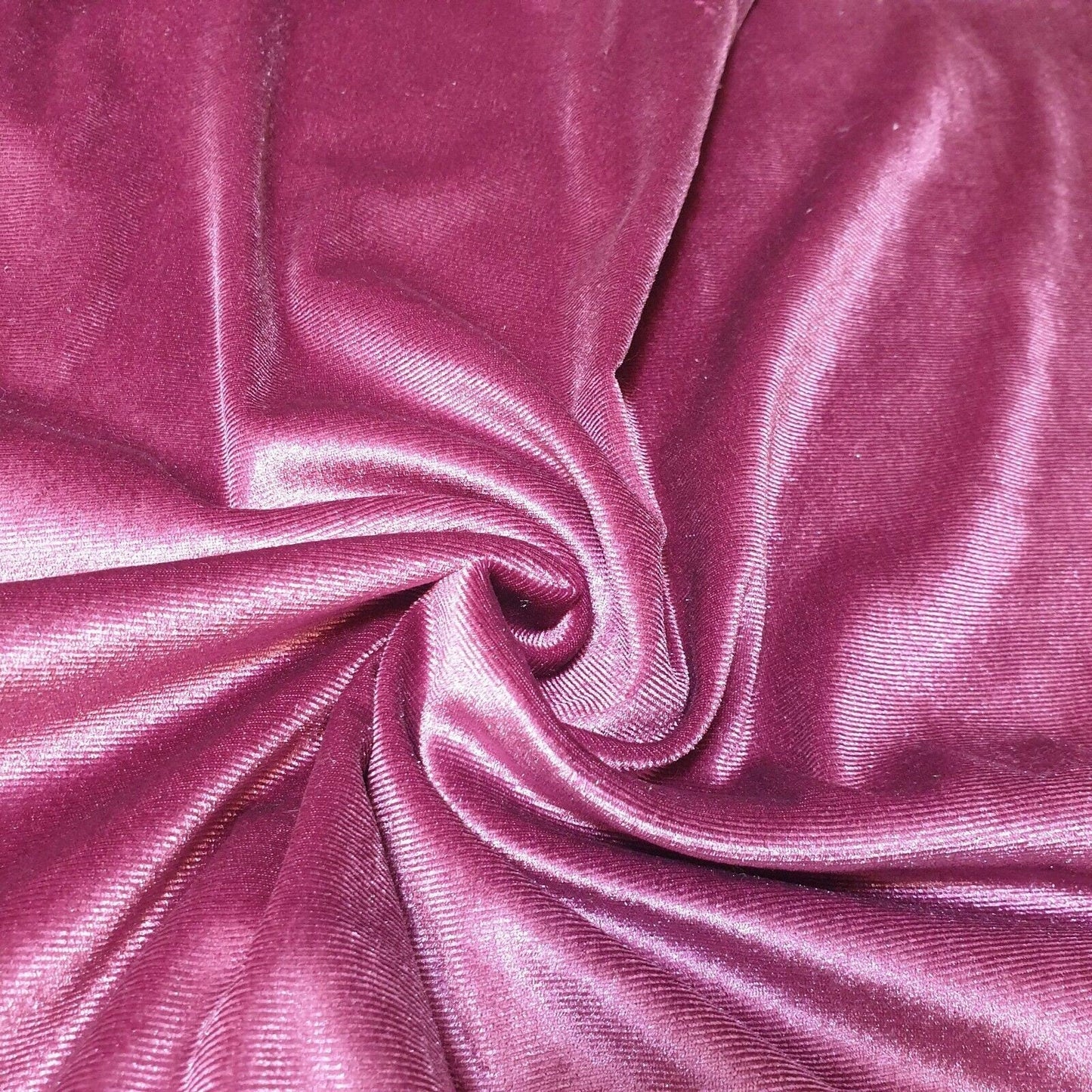 Plain Velvet / Soft Velour Fabric – 58" Wide Premium Stretch Material for Dresses & Crafts