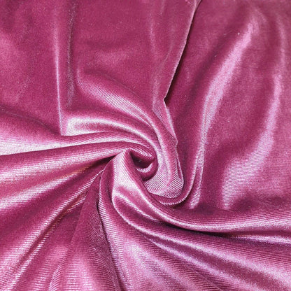 Plain Velvet / Soft Velour Fabric – 58" Wide Premium Stretch Material for Dresses & Crafts