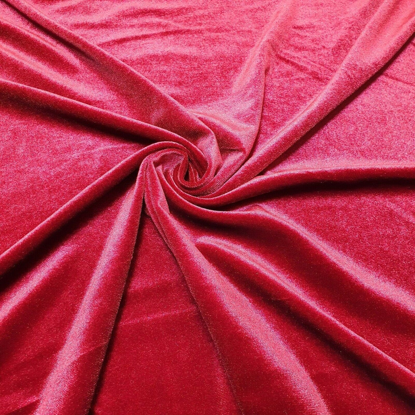 Plain Velvet / Soft Velour Fabric – 58" Wide Premium Stretch Material for Dresses & Crafts